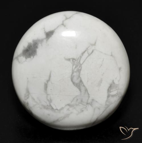 23.11ct 天然 灰白色 硅硼钙石, 圆形的, 不透明