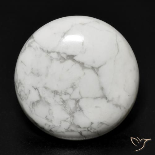 17.64ct 天然 灰白色 硅硼钙石, 圆形的, 不透明