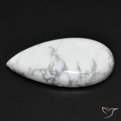 13.84克拉天然硅硼钙石，梨形，不透明
