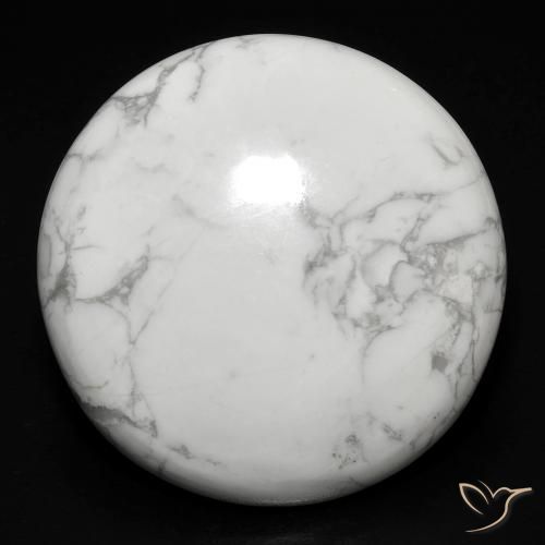 23.18ct 天然 灰白色 硅硼钙石, 圆形的, 不透明