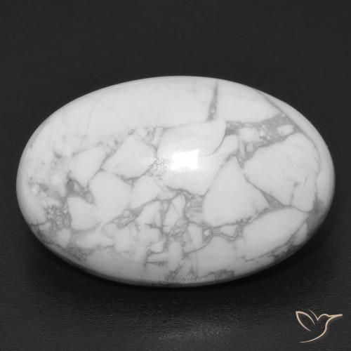 15.19ct 天然 多色白 硅硼钙石, 椭圆形, 不透明