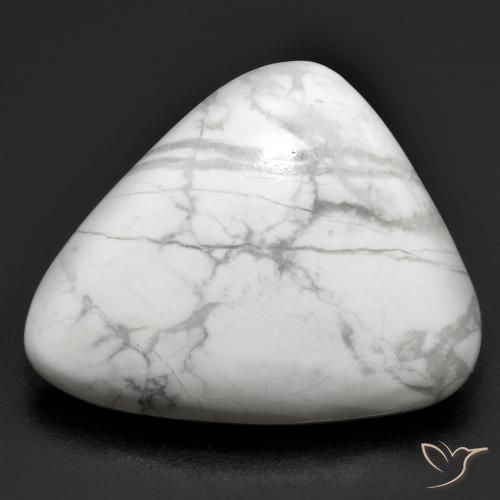 19.84ct 天然 灰白色 硅硼钙石, 胖三角形, 不透明