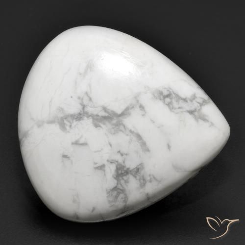 18.34ct 天然 灰白色 硅硼钙石, 梨形, 不透明