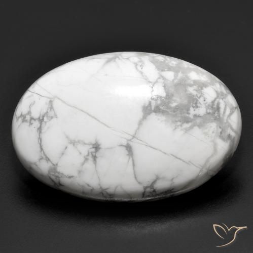 31.05ct 天然 灰白色 硅硼钙石, 椭圆形, 不透明
