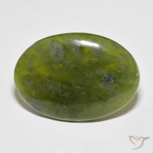 39.90ct 天然 中绿色 符山石, 椭圆形, 不透明