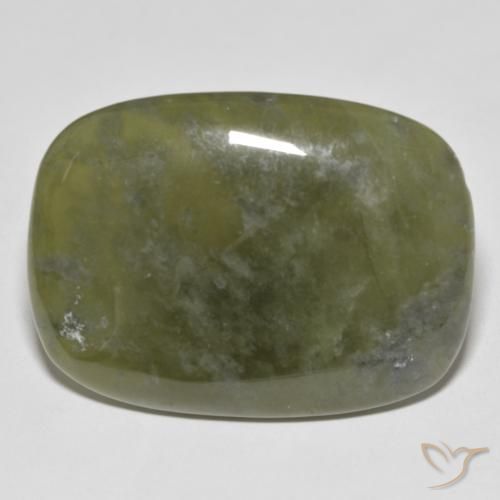 41.69ct 天然 暖绿 符山石, 软垫, 不透明