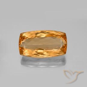 6.99ct 天然 中橙 帝王黄玉, 软垫, VVS