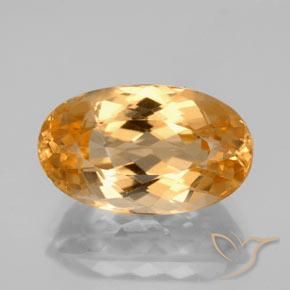 7.12ct 天然 亮橙色 帝王黄玉, 椭圆形, VVS-VS