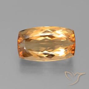 6.29ct 天然 浓橙色 帝王黄玉, 软垫, VVS
