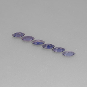 天然堇青石，马眼形，6×3.1毫米，VS