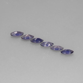 天然堇青石，马眼形，5.7×2.9毫米，VS