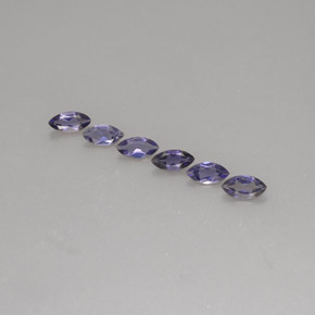 天然堇青石，马眼形，6.3×3.3毫米，VS
