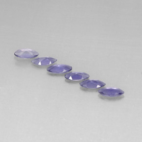 天然堇青石，马眼形，6×3.1毫米，VVS-VS