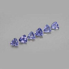 天然堇青石，三角形，3.9×3.7毫米，VS