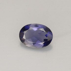 0.56克拉天然紫罗兰色堇青石，椭圆形切割，7.2×5.2毫米，VS