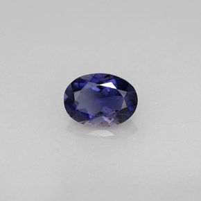 0.63克拉天然堇青石，椭圆形切割，7×5.1毫米，VS-SI