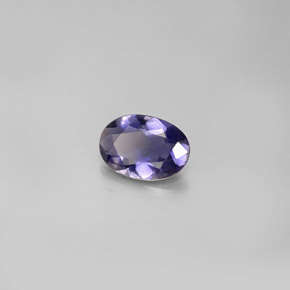 0.47克拉天然堇青石，椭圆形切割，6.8×4.7毫米，VS