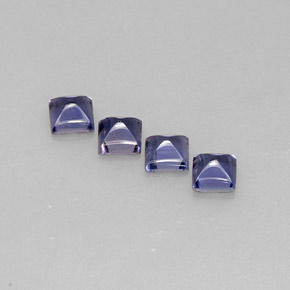 天然堇青石，透明，4.2×4.2毫米，透明/半透明