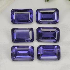 2.97天然堇青石，祖母绿式切割，5.8×4毫米，VS