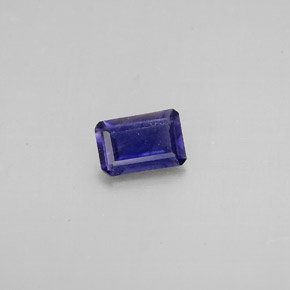 0.36克拉天然堇青石，祖母绿式切割，5.9×4毫米，VS