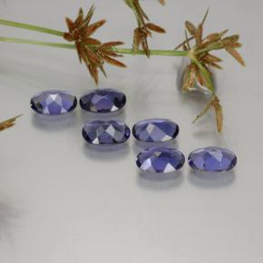 天然堇青石，椭圆形切割，6.9×4.9毫米，VS