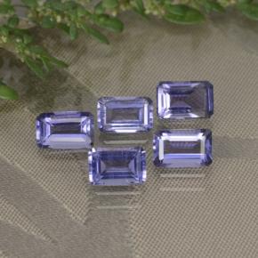 2.58天然紫罗兰色堇青石，祖母绿式切割，6.1×3.9毫米，VS