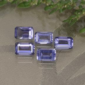 2.58天然紫罗兰色堇青石，祖母绿式切割，6.1×3.9毫米，VS
