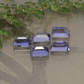2.58天然紫罗兰色堇青石，祖母绿式切割，6.1×3.9毫米，VS