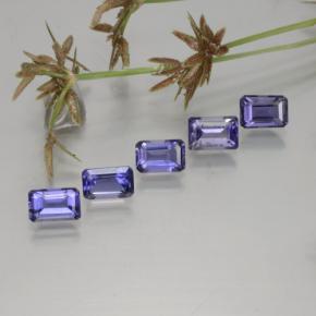 2.66天然堇青石，祖母绿式切割，6.1×3.9毫米，VS