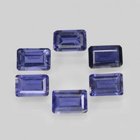 2.83天然堇青石，祖母绿式切割，6×3.9毫米，VS
