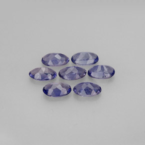 天然堇青石，椭圆形切割，4.6×3毫米，VS