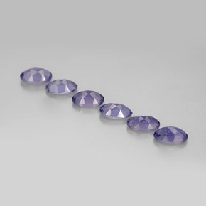 天然堇青石，椭圆形切割，4.9×3.1毫米，VS