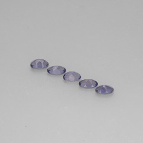 天然堇青石，椭圆形切割，5.1×3.2毫米，VS