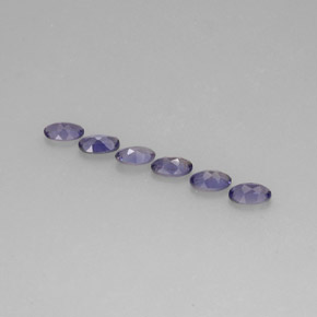 1.22克拉天然堇青石，椭圆形切割，5×3.3毫米，VS