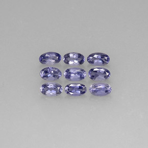 天然堇青石，椭圆形切割，5.1×3毫米，VS
