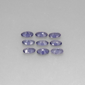 天然堇青石，椭圆形切割，4.8×3毫米，VS