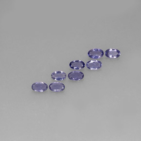 天然堇青石，椭圆形切割，5×3.1毫米，VS