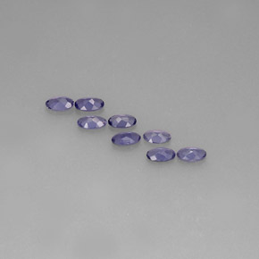 天然堇青石，椭圆形切割，5×3.1毫米，VS