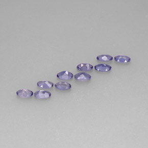 1.93天然堇青石，椭圆形切割，5×3.2毫米，VS