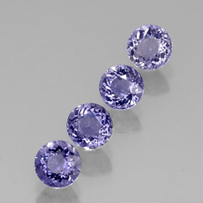 克拉天然堇青石，圆形切割，VS-SI