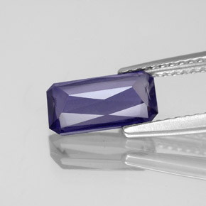 1.33克拉天然堇青石，祖母绿式切割，9.7×5.5毫米，VS