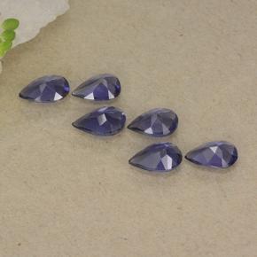 1.60天然紫罗兰色堇青石，梨形，5.9×4毫米，VS