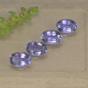 1.52天然紫罗兰色堇青石，椭圆形切割，6×4.1毫米，VS