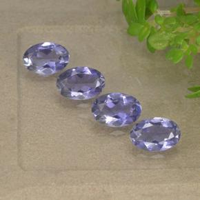 1.49天然紫罗兰色堇青石，椭圆形切割，6.1×4.1毫米，VS