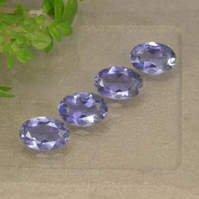 1.49天然紫罗兰色堇青石，椭圆形切割，6.1×4.1毫米，VS