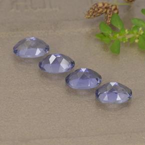 1.73天然紫罗兰色堇青石，椭圆形切割，6.1×4.2毫米，VVS-VS