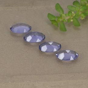 1.28天然紫罗兰色堇青石，椭圆形切割，5.9×4毫米，VS