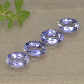 1.68天然紫罗兰色堇青石，椭圆形切割，6.1×4.1毫米，VS