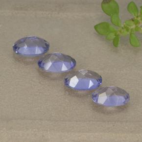1.68天然紫罗兰色堇青石，椭圆形切割，6.1×4.1毫米，VS