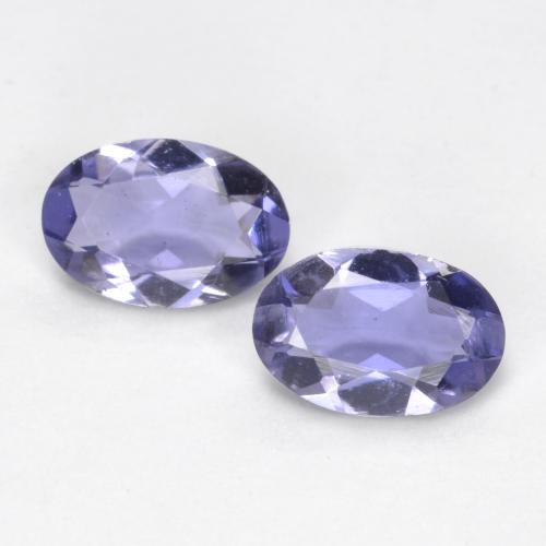 0.61天然堇青石，椭圆形切割，6×4.1毫米，VS